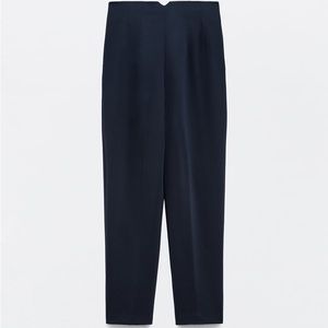 Zara | Pants With a High Waist | Large NWT Navy